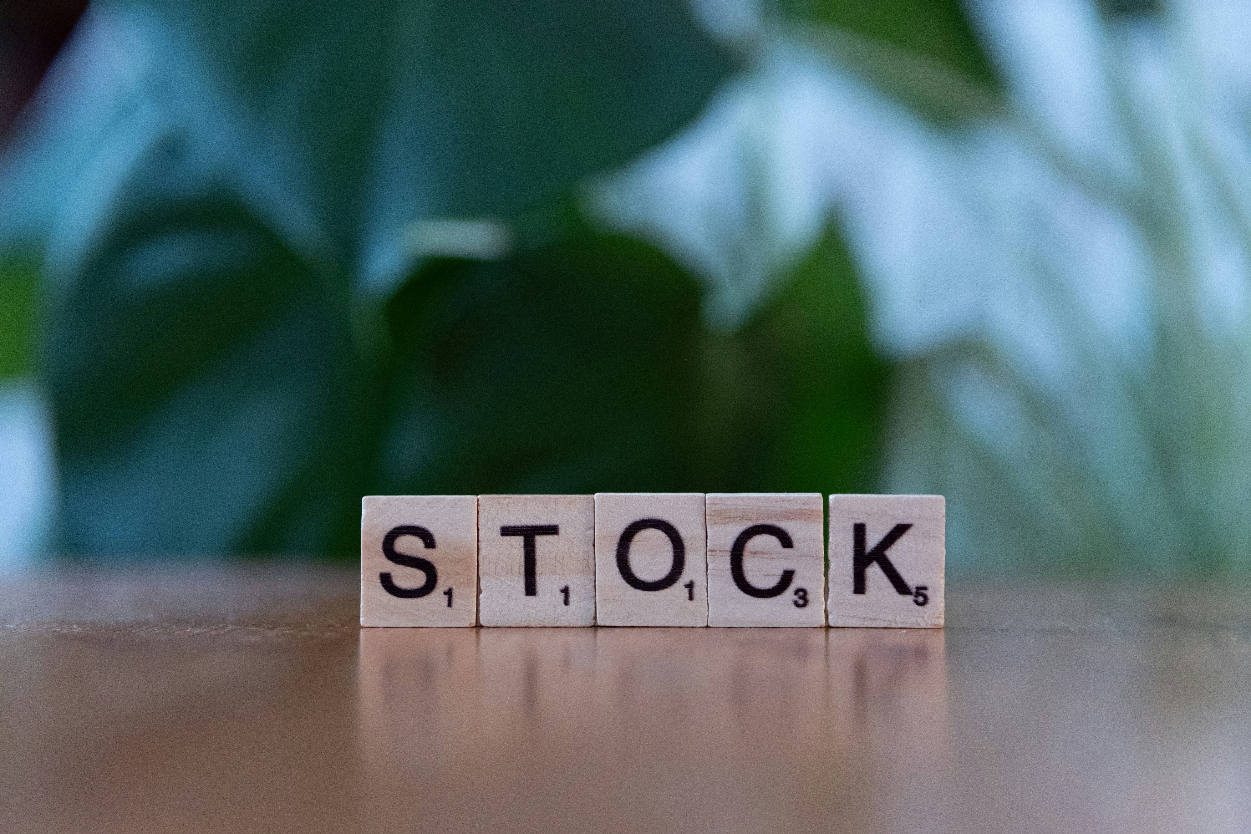 Stock market chart showing price movements